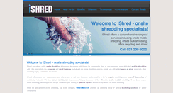 Desktop Screenshot of ishred.co.za